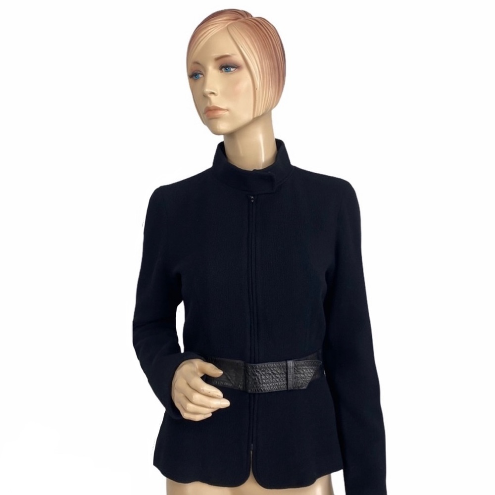 Charles Chang-Lima Women's Black Belted Jacket 8